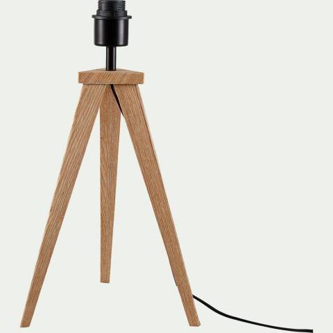 Pied de lampe en bois chne TRIX 