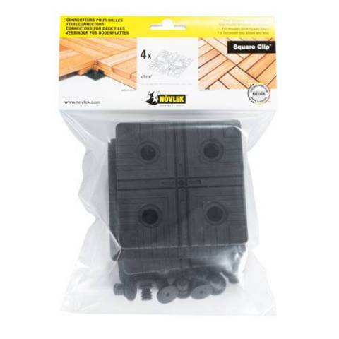 Square Clip fixation dalle de terrasse bois NOVLEK 