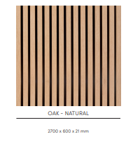 Panneau acoustique OAK natural