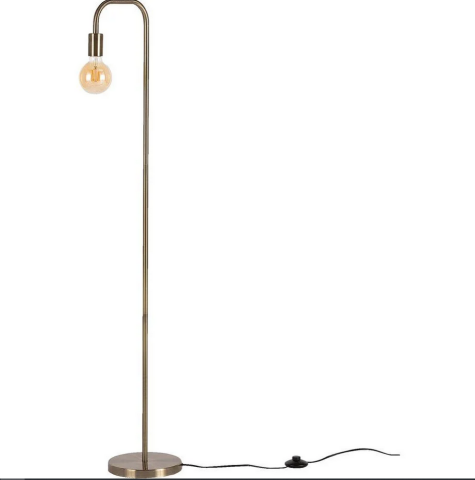 Lampadaire Mtal Dor MANON ALINEA - Diam. 22 x H140 x P15 cm