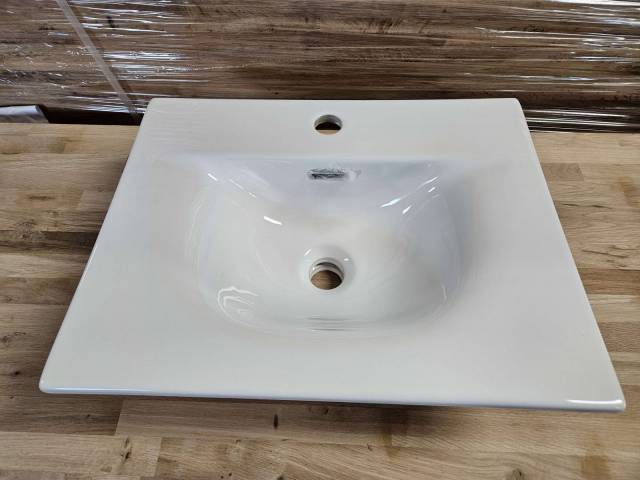 Plan vasque cramique blanc
