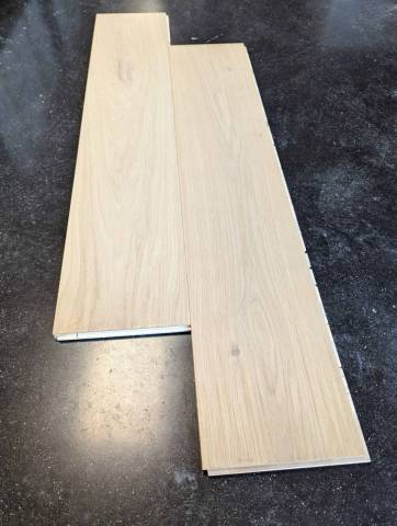 Parquet contre coll chne brut