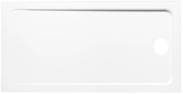 Receveur FLIGHT rectangulaire extra-plat 120 x 90 x 4 cm, blanc