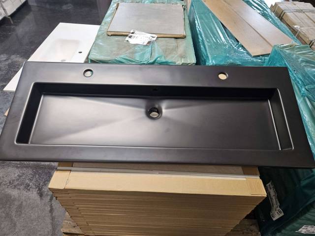 Vasque cramique matt black 120
