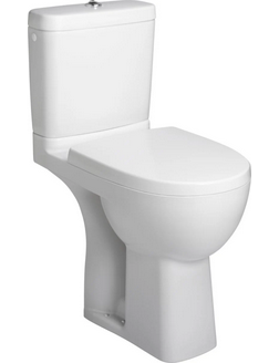 Pack WC ODEON UP surlev, 68 x 36,5 cm, sortie horizontale, alimentation latrale, mcanisme conomiseur d'eau 2,6 / 4 L, abattant Thermodur  charnires mtal 8407K, blanc Rf. E0523-00