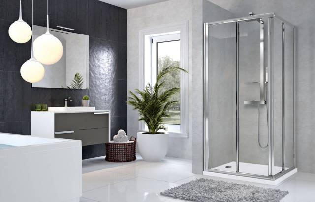 Paroi de douche STAR 2.0 F 84 FIXE EXT 84 - 90 Cm Silver