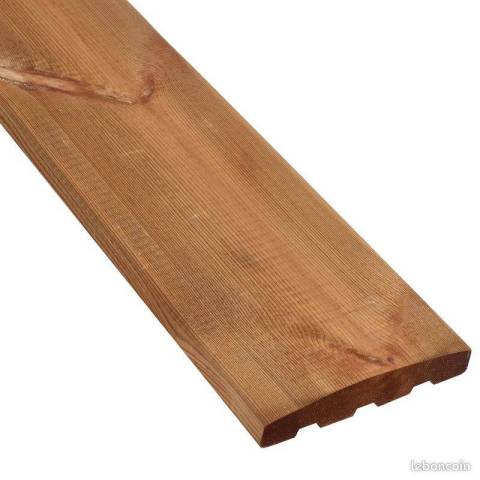 Lame terrasse BORNEO pin marron 28 mm - lot de 41.58 m