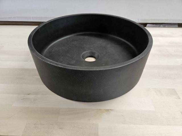 Vasque  poser en grs anthracite 