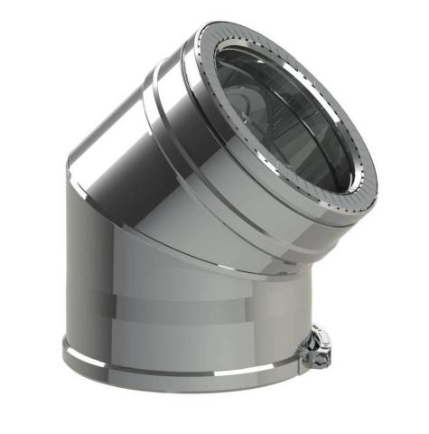 Coude  45 Duoten Inox 316 I304 diamtre 150 - 200 mm Rf 505158