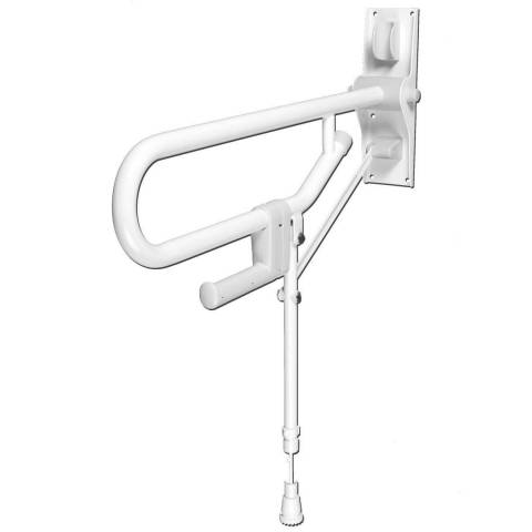 Barre double rabattable AKW INTERNATIONAL avec pied rglable blanc rf. 01830WH-LS