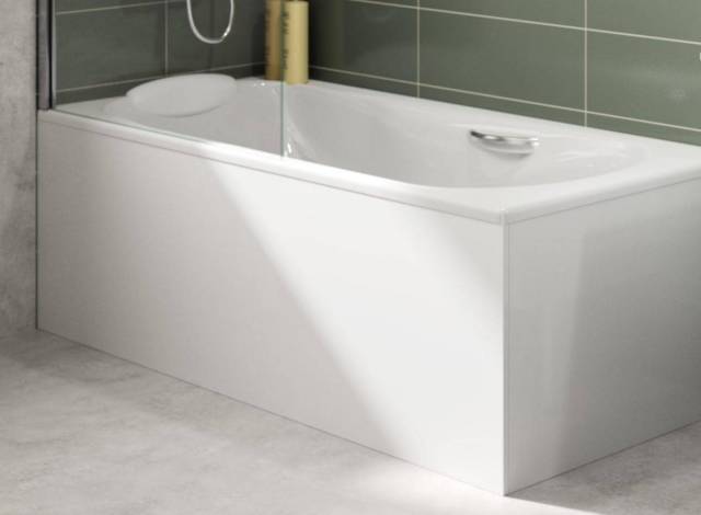 Faade de baignoire largeur 170 16 mm mlamin blanc 4 chants minces hauteur 535+vrins rglables - COMPLI'S rf. B10G22170B