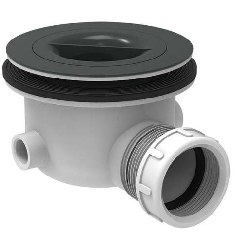 Bonde grise sans capot  9 cm pour receveur. Dmontable pour un nettoyage facilit