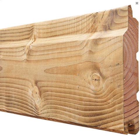 Lame de bardage Bois Opus Douglas Marron 