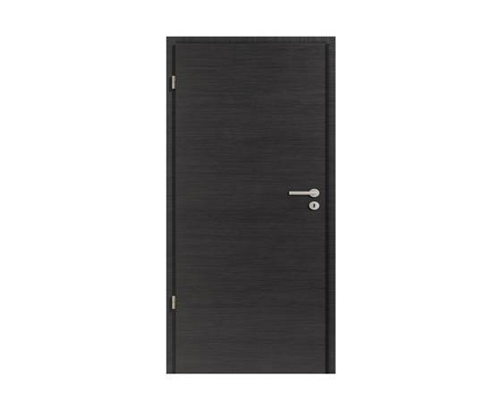 Porte VERSO �me pleine tubulaire ferr�e  stratifi� ch�ne Gris anthracite  204 x 93