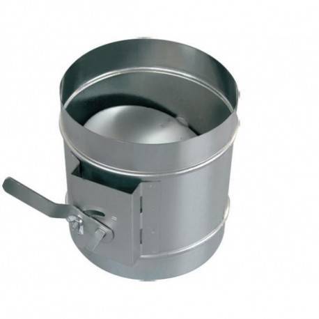 Registre circulaire � volet pour conduit circulaire 1540146 � 160 mm