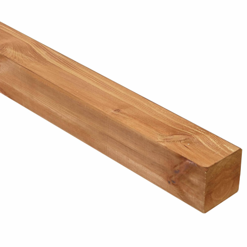 Poteaux rabot� en pin marron 90x90 mm