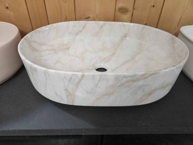 Vasque c�ramique effet marbre