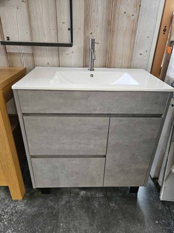 Meuble de salle de bain DANDY 80 cm gris