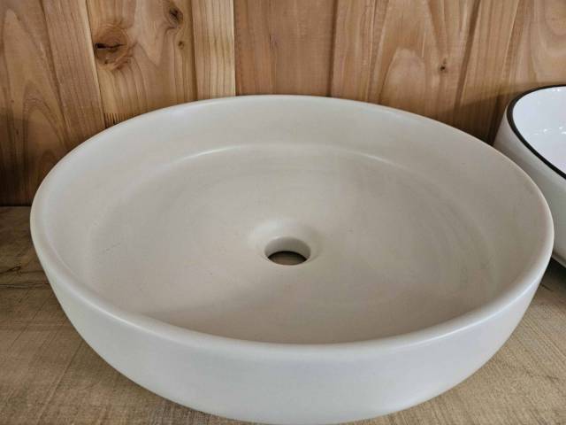 Vasque ronde Beige 41 cm