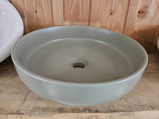 Vasque ronde Kaki 41 cm