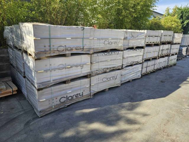 dallage traverse b�ton aspect bois coloris gris perle 